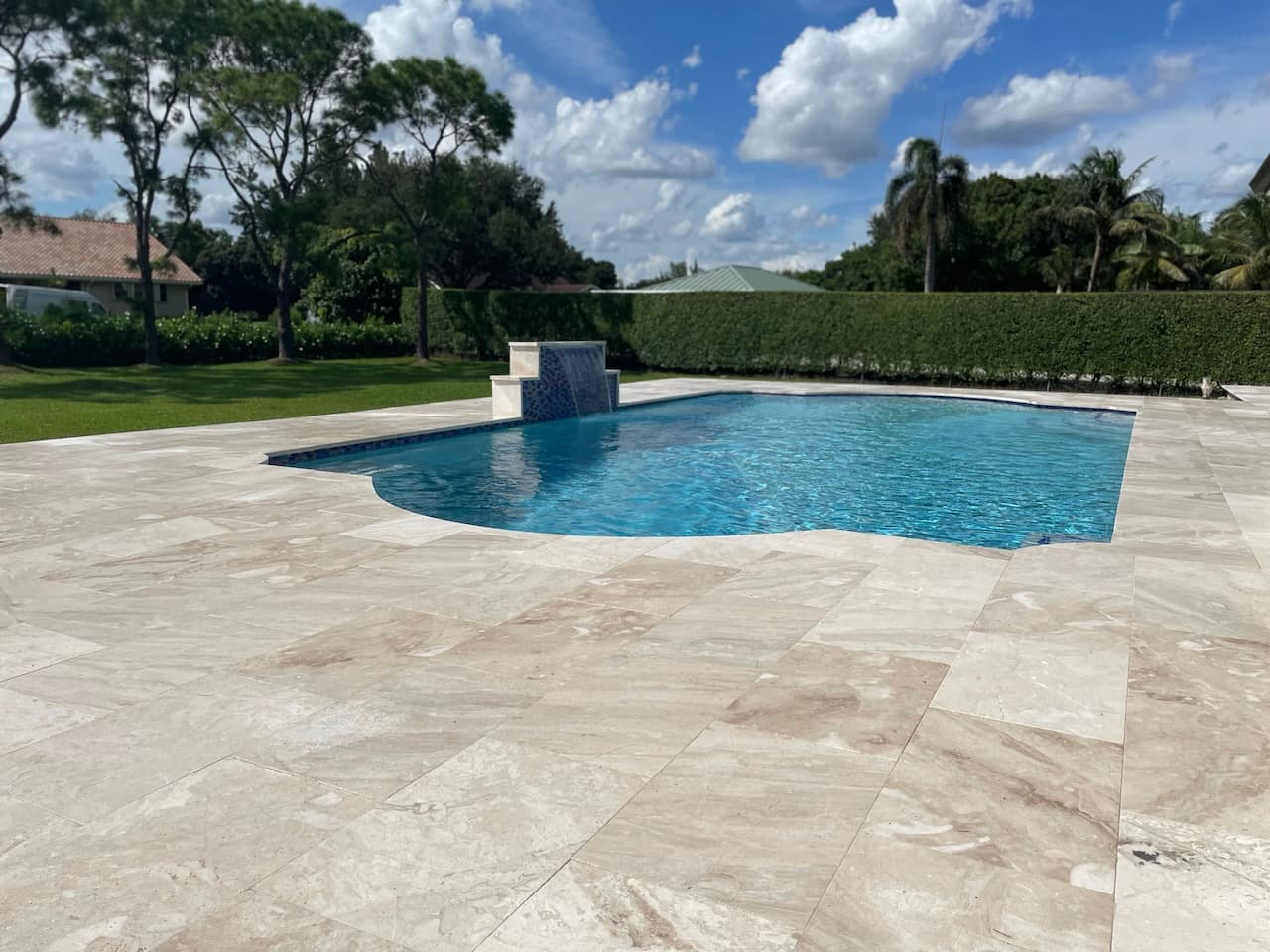 Pool renovation and outdoor living project photo 16 - Blue Clair Pool South Florida