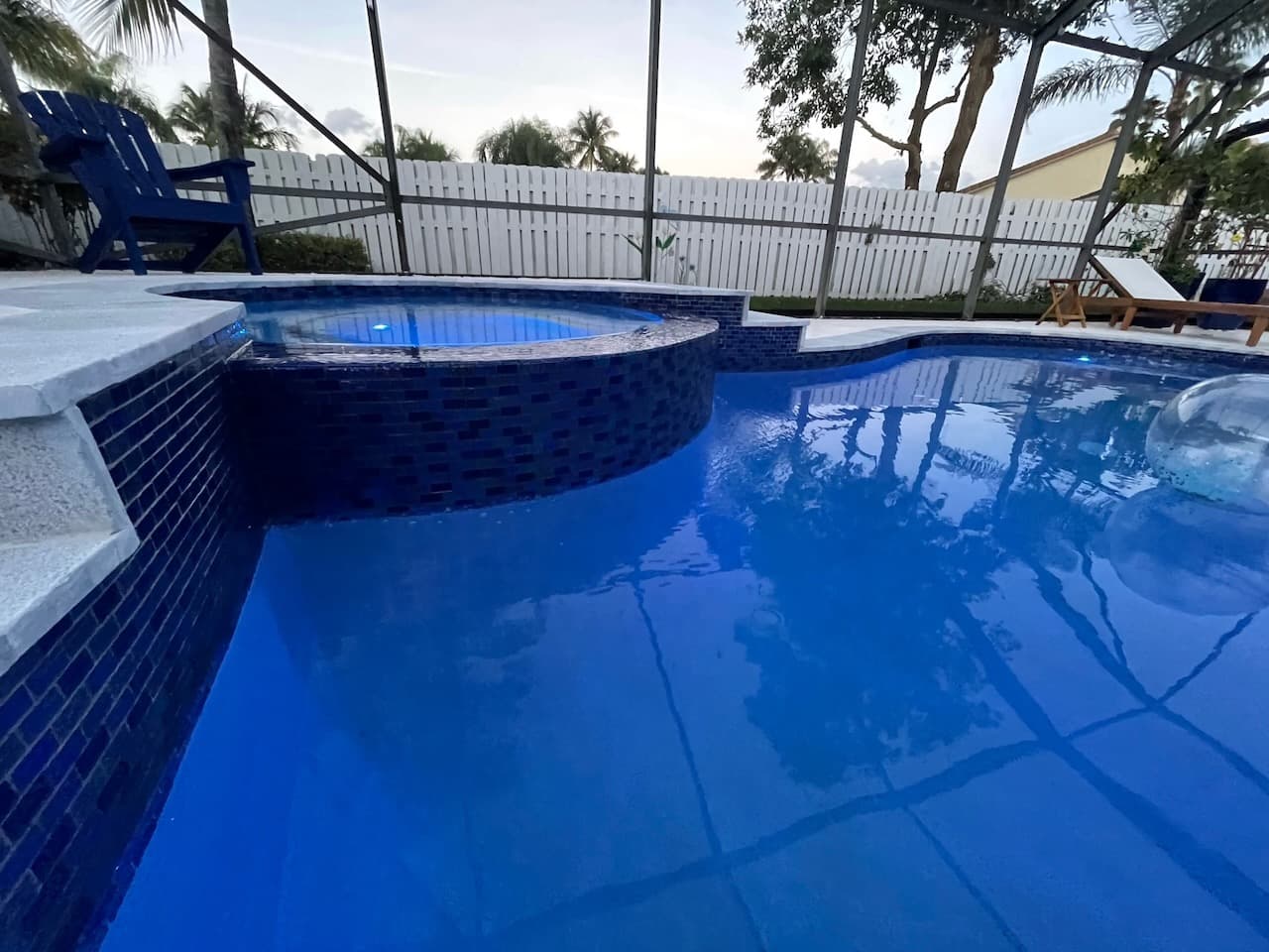 Pool renovation and outdoor living project photo 20 - Blue Clair Pool South Florida