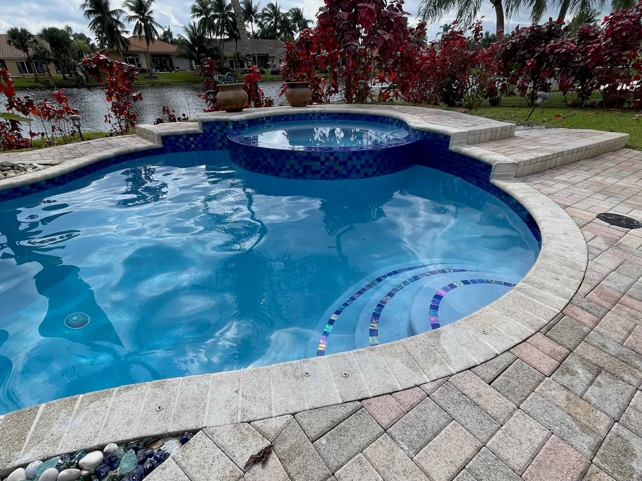 Pool renovation and outdoor living project photo 22 - Blue Clair Pool South Florida