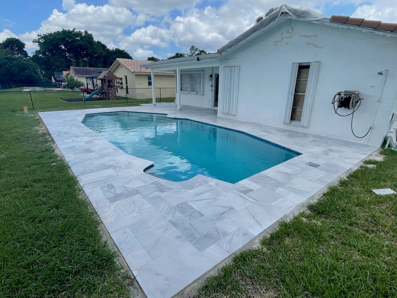 Pool renovation and outdoor living project photo 40 - Blue Clair Pool South Florida
