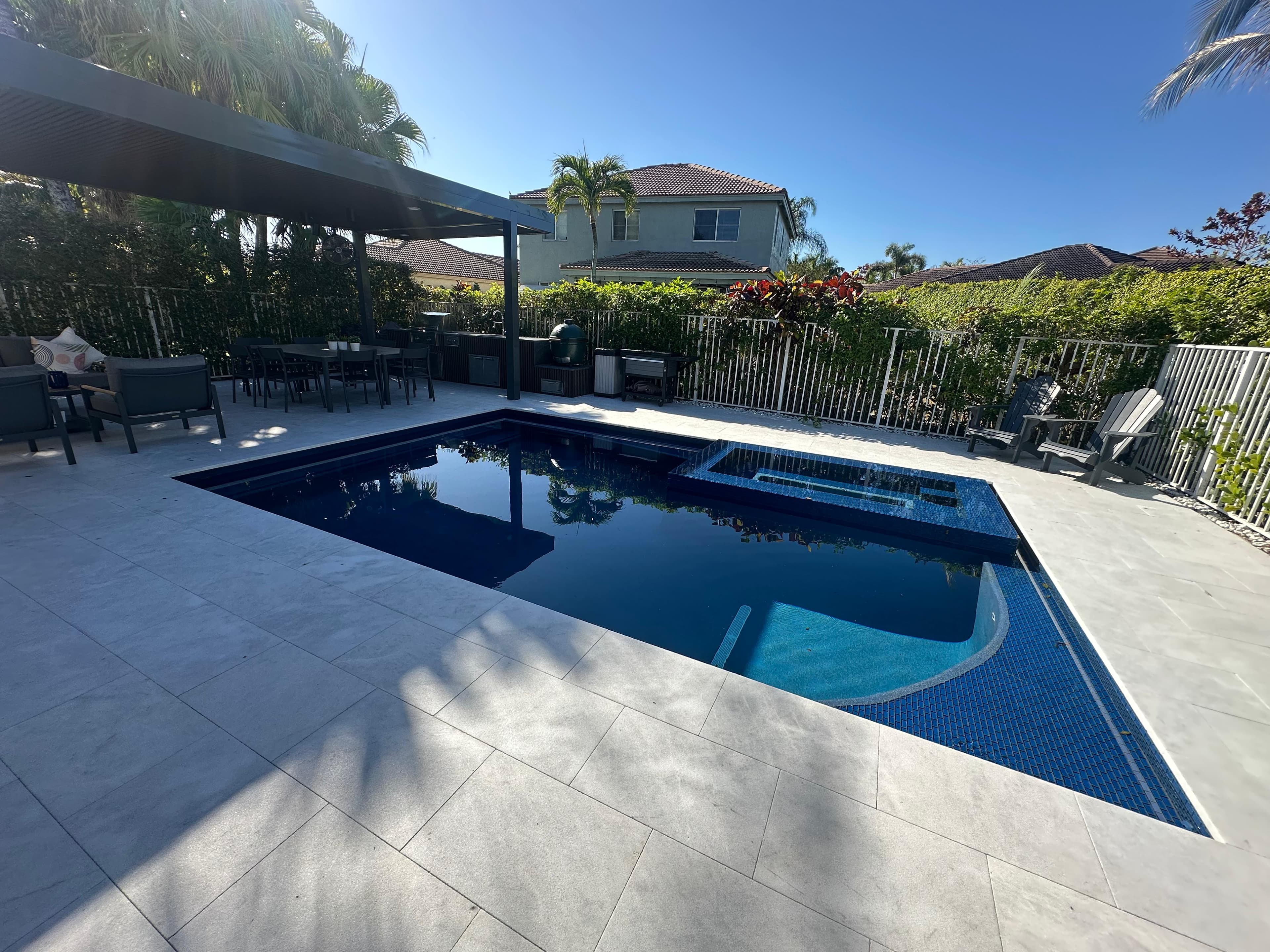 Pool renovation and outdoor living project photo 44 - Blue Clair Pool South Florida